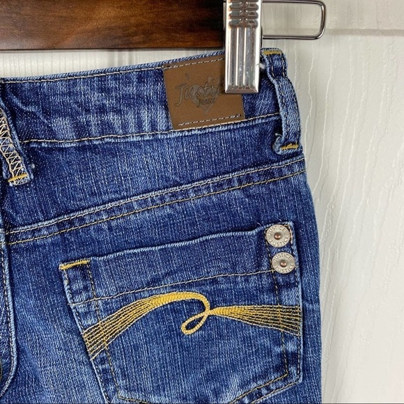 3/$20 Justice Girls Patch Jeans Size 10S - Picture 8 of 11